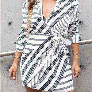 BRAND NEW Striped shirt dress ***NVR WORN***